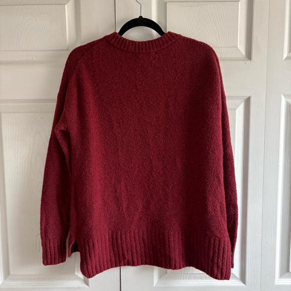 J.Crew Sweater Supersoft Yarn Merino Wool Alpaca Oversized Preppy Quiet Luxury - Picture 5 of 7